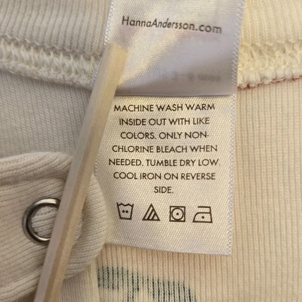 Hanna Andersson‎ Baby Zip Sleeper Apple Of My Eye Size 3-6 Months Organic Cotton